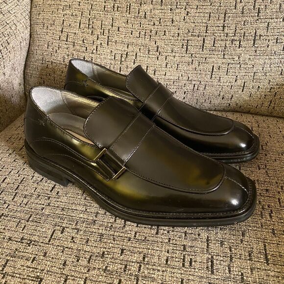 Kenneth Cole New York with Silver Technology Men's Black Loafer 7.5 Leather - Picture 1 of 12